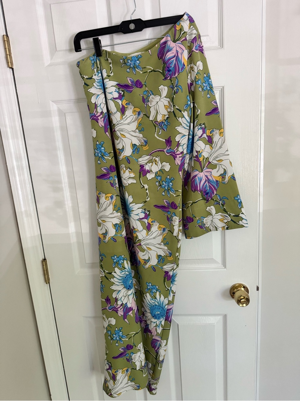 Tuckernuck Hyacinth House One Shoulder Odelia Maxi Dress Green Sz S - Picture 4 of 13